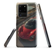 Cover Samsung Resistente – Compatibile con Ricarica Wireless – Design Supercar Rossa-Biiply