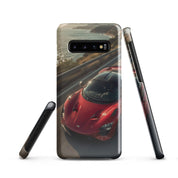 Cover Samsung Resistente – Compatibile con Ricarica Wireless – Design Supercar Rossa-Biiply