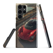 Cover Samsung Resistente – Compatibile con Ricarica Wireless – Design Supercar Rossa-Biiply