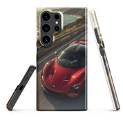 Cover Samsung Resistente – Compatibile con Ricarica Wireless – Design Supercar Rossa-Biiply