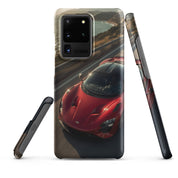 Cover Samsung Resistente – Compatibile con Ricarica Wireless – Design Supercar Rossa-Biiply