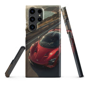 Cover Samsung Resistente – Compatibile con Ricarica Wireless – Design Supercar Rossa-Biiply
