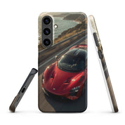 Cover Samsung Resistente – Compatibile con Ricarica Wireless – Design Supercar Rossa-Biiply