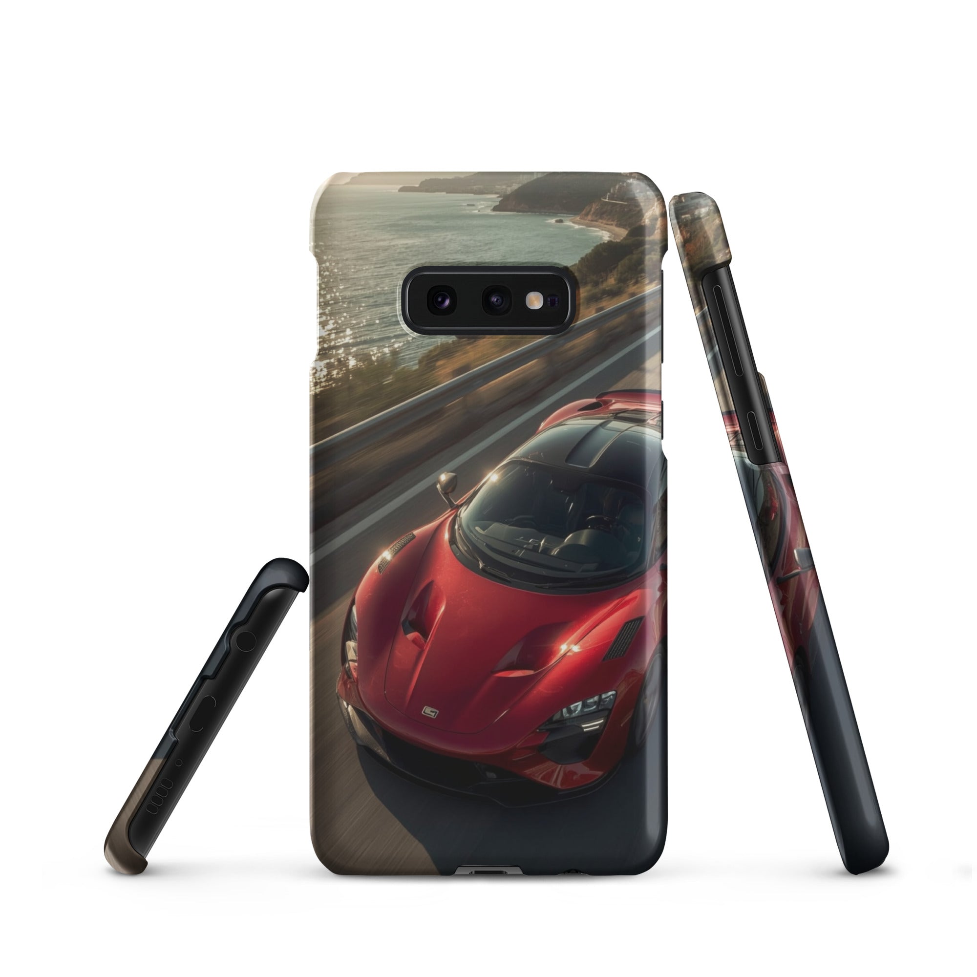 Cover Samsung Resistente – Compatibile con Ricarica Wireless – Design Supercar Rossa-Biiply