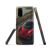 Cover Samsung Resistente – Compatibile con Ricarica Wireless – Design Supercar Rossa-Biiply