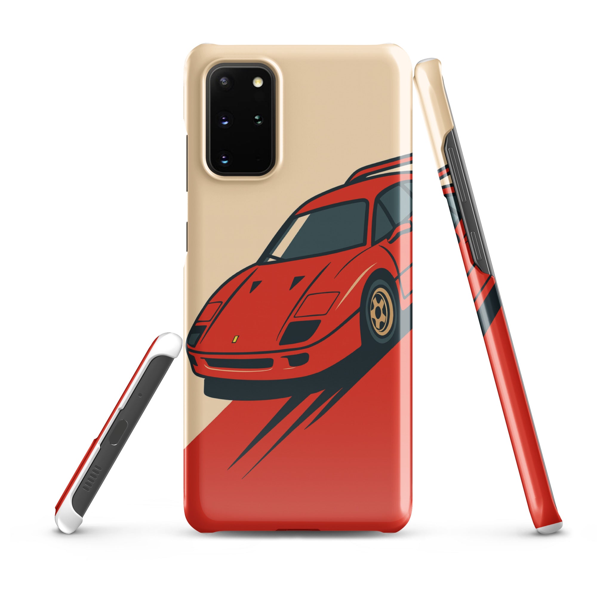 Cover Samsung Resistente – Compatibile con Ricarica Wireless – Design Testa Rossa-Biiply