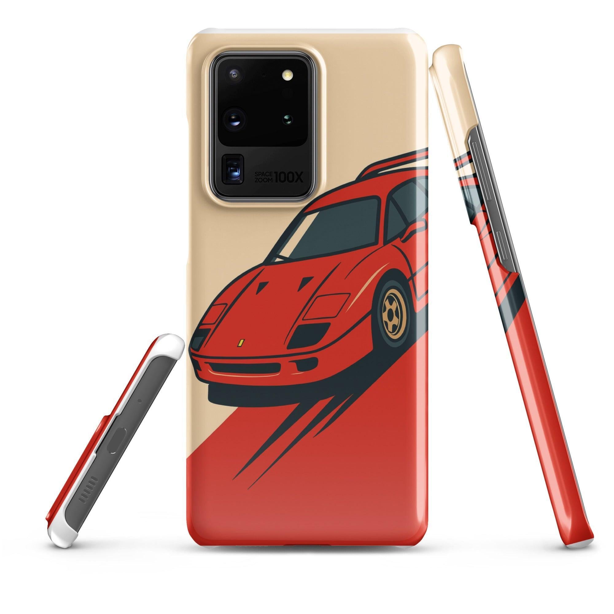 Cover Samsung Resistente – Compatibile con Ricarica Wireless – Design Testa Rossa-Biiply