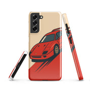 Cover Samsung Resistente – Compatibile con Ricarica Wireless – Design Testa Rossa-Biiply