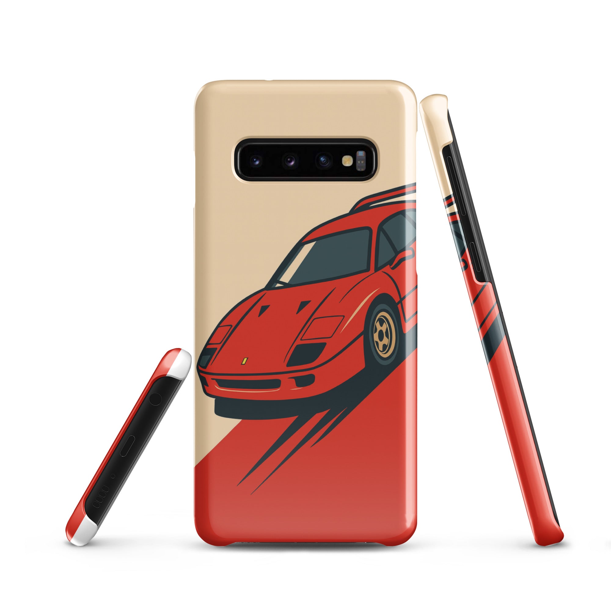 Cover Samsung Resistente – Compatibile con Ricarica Wireless – Design Testa Rossa-Biiply