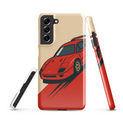Cover Samsung Resistente – Compatibile con Ricarica Wireless – Design Testa Rossa-Biiply