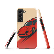 Cover Samsung Resistente – Compatibile con Ricarica Wireless – Design Testa Rossa-Biiply