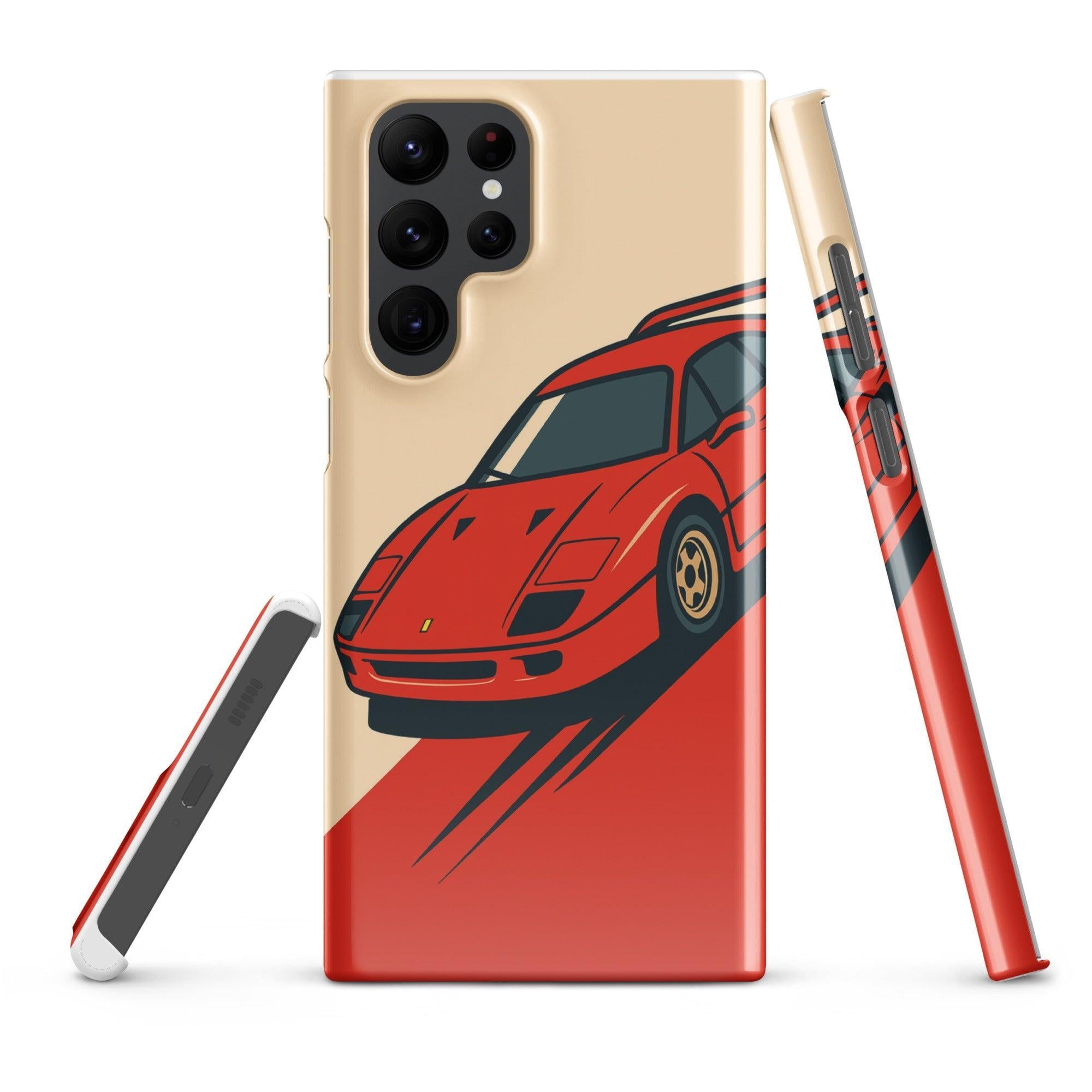 Cover Samsung Resistente – Compatibile con Ricarica Wireless – Design Testa Rossa-Biiply