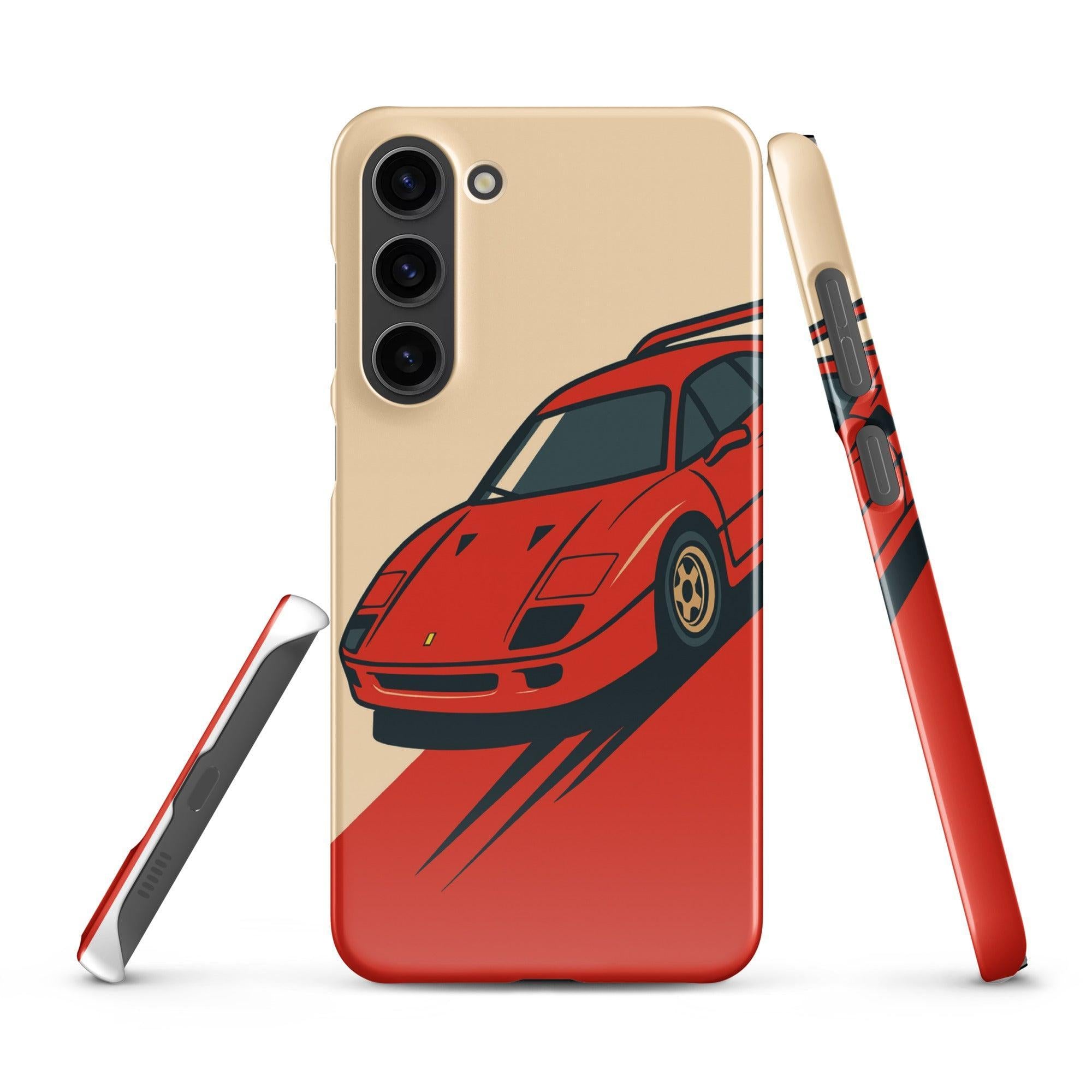 Cover Samsung Resistente – Compatibile con Ricarica Wireless – Design Testa Rossa-Biiply
