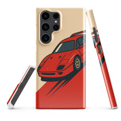 Cover Samsung Resistente – Compatibile con Ricarica Wireless – Design Testa Rossa-Biiply