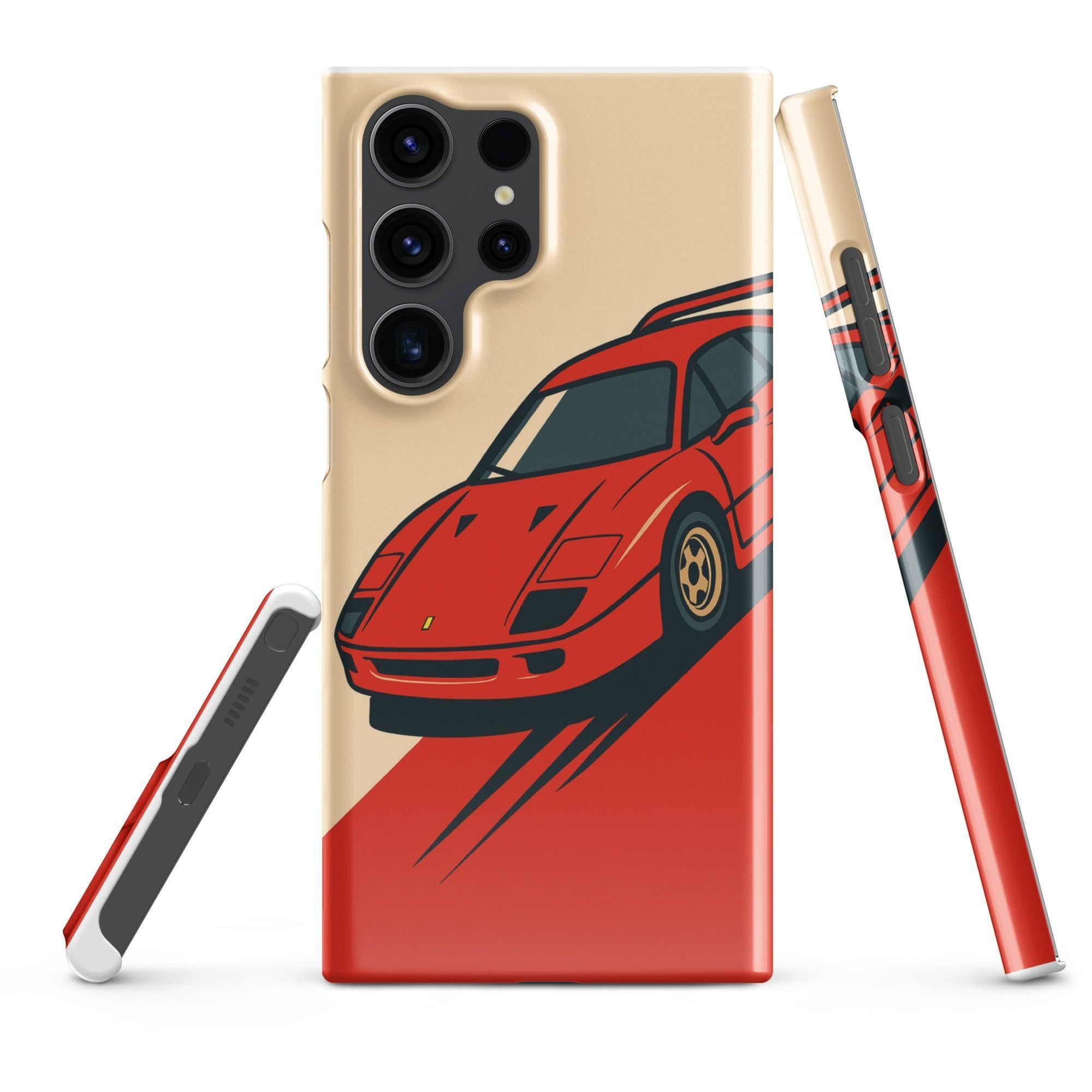 Cover Samsung Resistente – Compatibile con Ricarica Wireless – Design Testa Rossa-Biiply