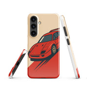Cover Samsung Resistente – Compatibile con Ricarica Wireless – Design Testa Rossa-Biiply