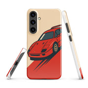Cover Samsung Resistente – Compatibile con Ricarica Wireless – Design Testa Rossa-Biiply