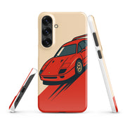 Cover Samsung Resistente – Compatibile con Ricarica Wireless – Design Testa Rossa-Biiply