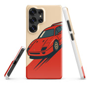 Cover Samsung Resistente – Compatibile con Ricarica Wireless – Design Testa Rossa-Biiply