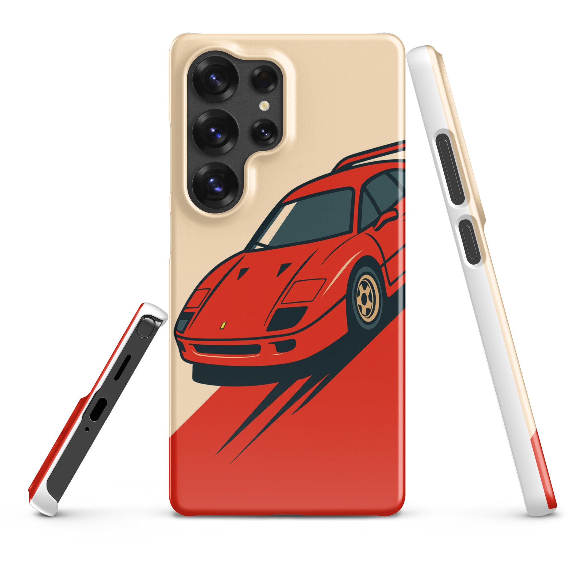 Cover Samsung Resistente – Compatibile con Ricarica Wireless – Design Testa Rossa-Biiply