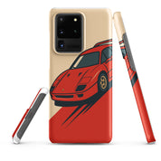 Cover Samsung Resistente – Compatibile con Ricarica Wireless – Design Testa Rossa-Biiply