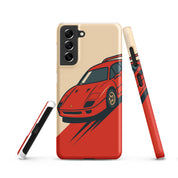 Cover Samsung Resistente – Compatibile con Ricarica Wireless – Design Testa Rossa-Biiply