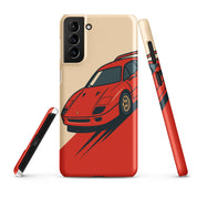 Cover Samsung Resistente – Compatibile con Ricarica Wireless – Design Testa Rossa-Biiply