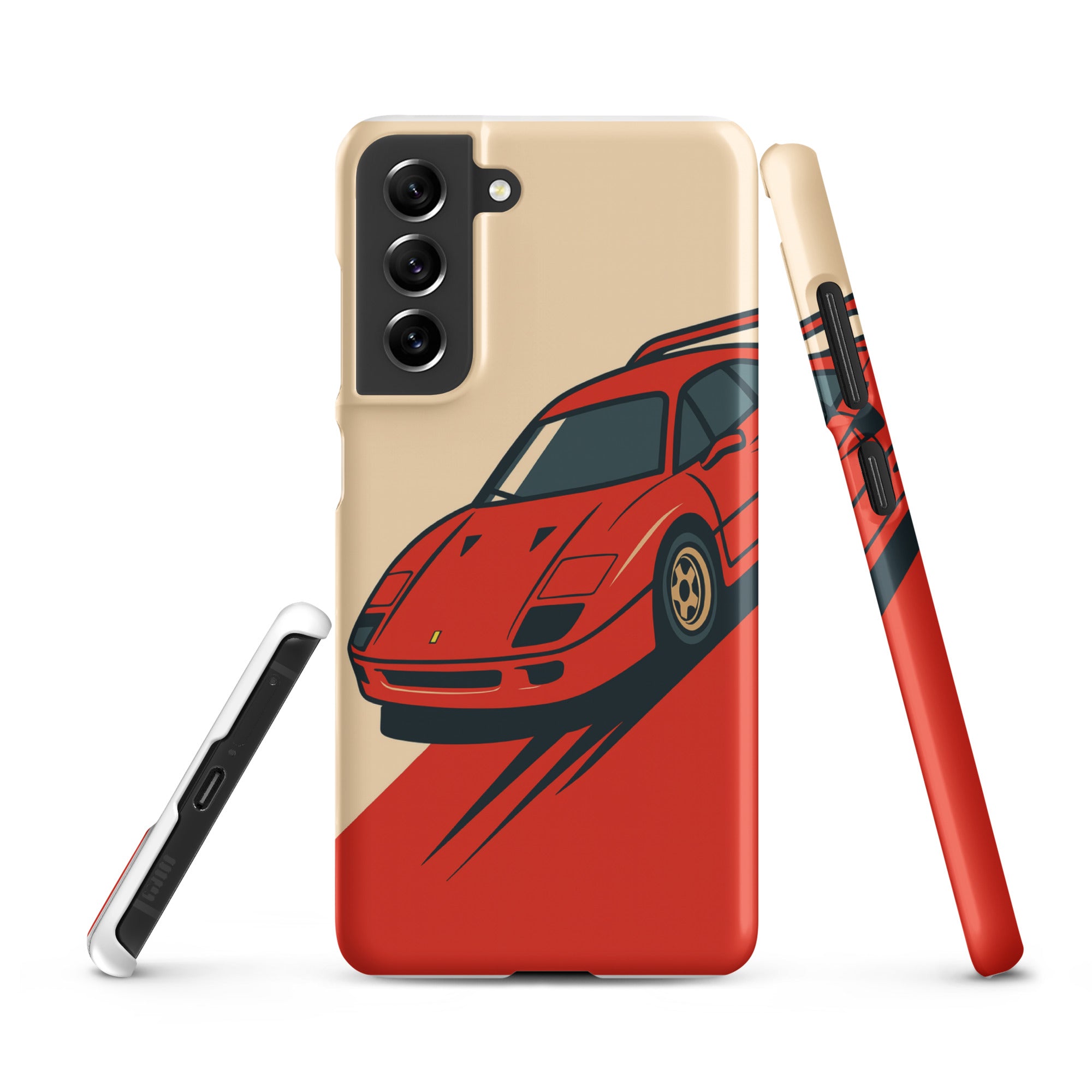 Cover Samsung Resistente – Compatibile con Ricarica Wireless – Design Testa Rossa-Biiply