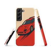 Cover Samsung Resistente – Compatibile con Ricarica Wireless – Design Testa Rossa-Biiply