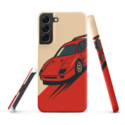Cover Samsung Resistente – Compatibile con Ricarica Wireless – Design Testa Rossa-Biiply