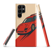Cover Samsung Resistente – Compatibile con Ricarica Wireless – Design Testa Rossa-Biiply