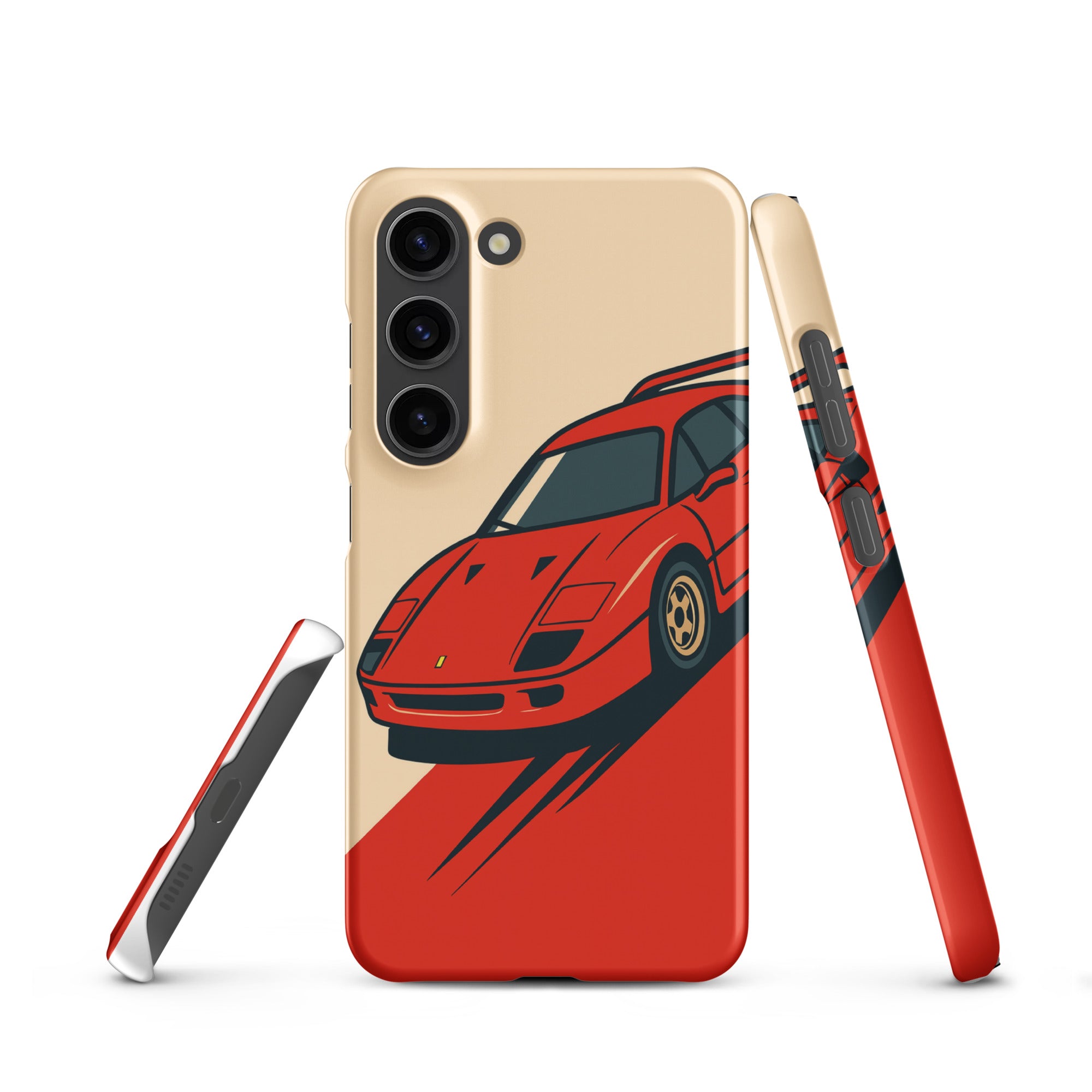 Cover Samsung Resistente – Compatibile con Ricarica Wireless – Design Testa Rossa-Biiply