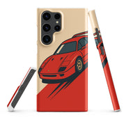 Cover Samsung Resistente – Compatibile con Ricarica Wireless – Design Testa Rossa-Biiply