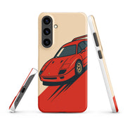 Cover Samsung Resistente – Compatibile con Ricarica Wireless – Design Testa Rossa-Biiply