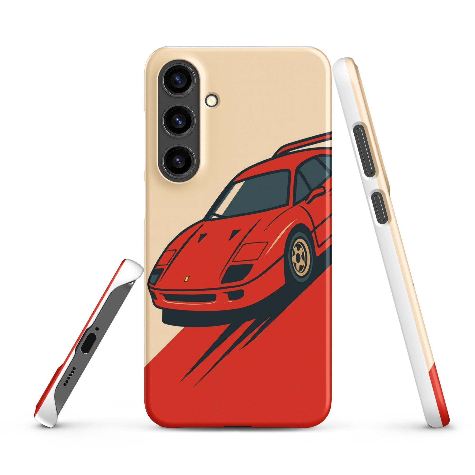 Cover Samsung Resistente – Compatibile con Ricarica Wireless – Design Testa Rossa-Biiply