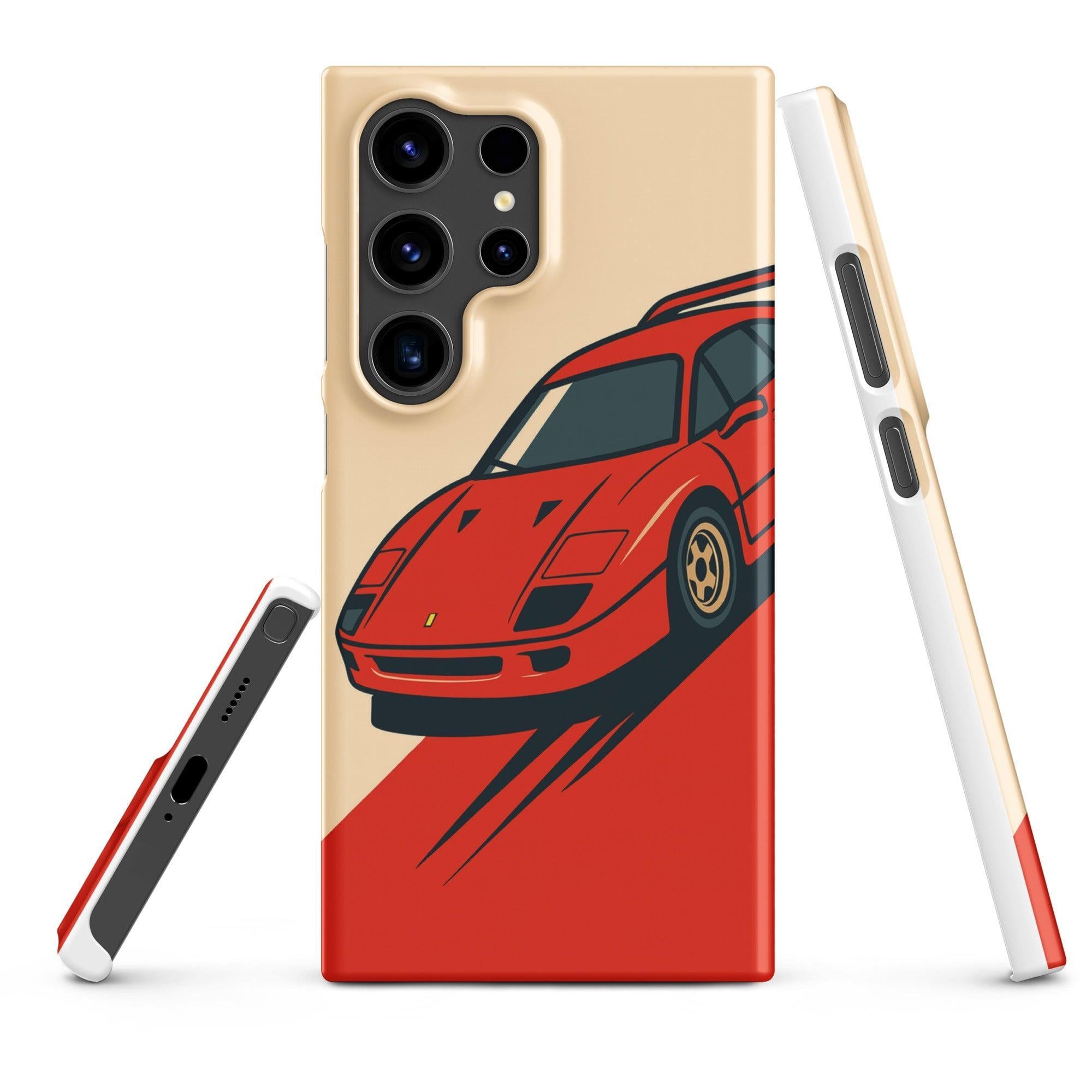 Cover Samsung Resistente – Compatibile con Ricarica Wireless – Design Testa Rossa-Biiply