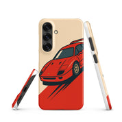 Cover Samsung Resistente – Compatibile con Ricarica Wireless – Design Testa Rossa-Biiply