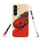 Cover Samsung Resistente – Compatibile con Ricarica Wireless – Design Testa Rossa-Biiply