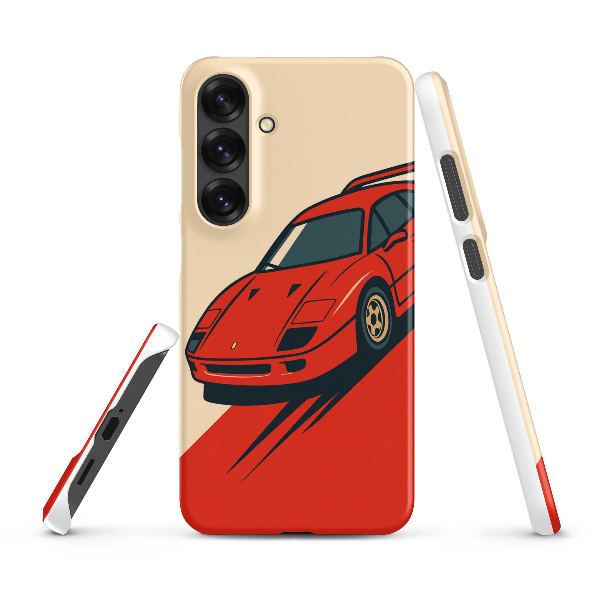 Cover Samsung Resistente – Compatibile con Ricarica Wireless – Design Testa Rossa-Biiply