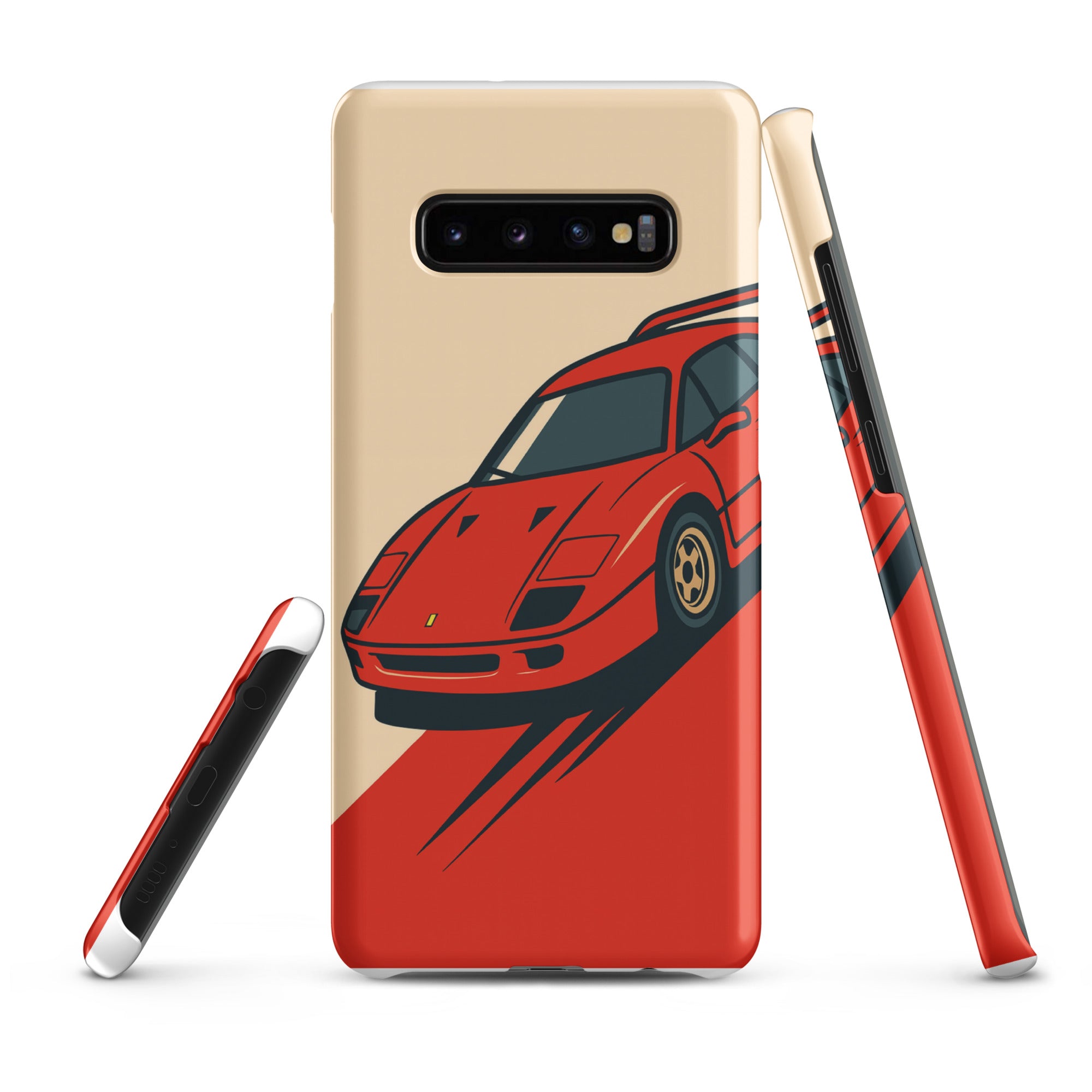 Cover Samsung Resistente – Compatibile con Ricarica Wireless – Design Testa Rossa-Biiply