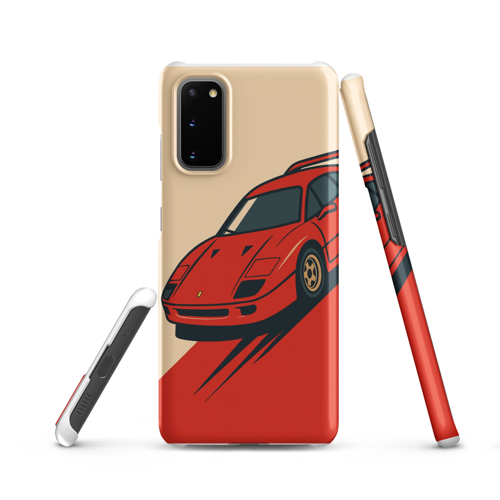 Cover Samsung Resistente – Compatibile con Ricarica Wireless – Design Testa Rossa-Biiply