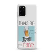 Cover Samsung Resistente – Compatibile con Ricarica Wireless – Design Thanks God It's FRIDAY-Biiply