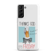 Cover Samsung Resistente – Compatibile con Ricarica Wireless – Design Thanks God It's FRIDAY-Biiply