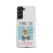 Cover Samsung Resistente – Compatibile con Ricarica Wireless – Design Thanks God It's FRIDAY-Biiply