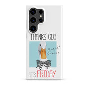 Cover Samsung Resistente – Compatibile con Ricarica Wireless – Design Thanks God It's FRIDAY-Biiply