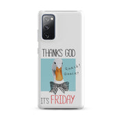 Cover Samsung Resistente – Compatibile con Ricarica Wireless – Design Thanks God It's FRIDAY-Biiply