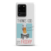 Cover Samsung Resistente – Compatibile con Ricarica Wireless – Design Thanks God It's FRIDAY-Biiply
