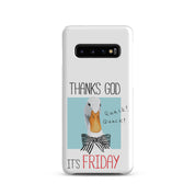 Cover Samsung Resistente – Compatibile con Ricarica Wireless – Design Thanks God It's FRIDAY-Biiply