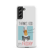 Cover Samsung Resistente – Compatibile con Ricarica Wireless – Design Thanks God It's FRIDAY-Biiply