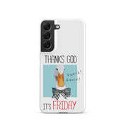 Cover Samsung Resistente – Compatibile con Ricarica Wireless – Design Thanks God It's FRIDAY-Biiply